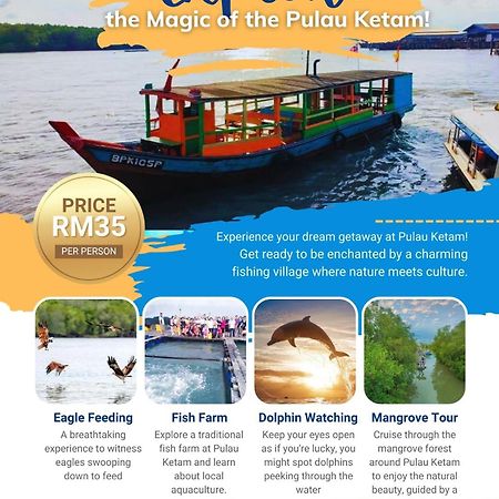 Sea Lion Pulau Ketam Bungalow Homestay Bagan Teochew 외부 사진